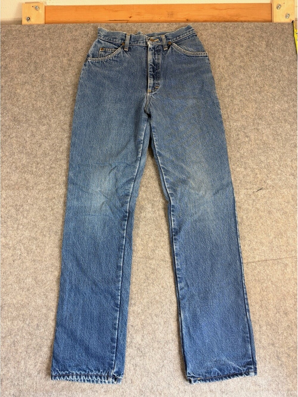 Vintage LL Bean Jeans Womens 10 Blue Denim Double L Relaxed Fit Flannel Lined